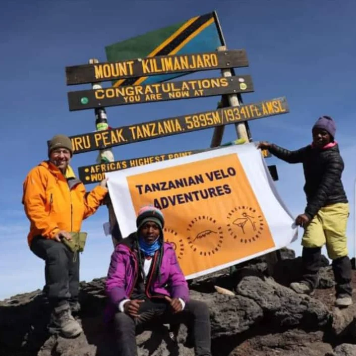 Travellers sharing their Tanzanian Velo experience